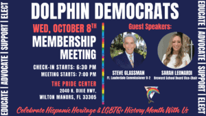 Dolphin Dems October Membership Meeting