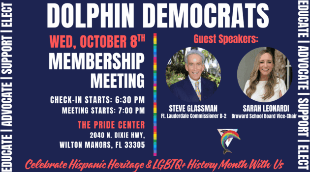 Dolphin Dems October Membership Meeting
